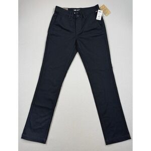 NWT‎ Vans Authentic Chino Pants Off The Wall Men's Size 28 Black Slim Fit Grunge